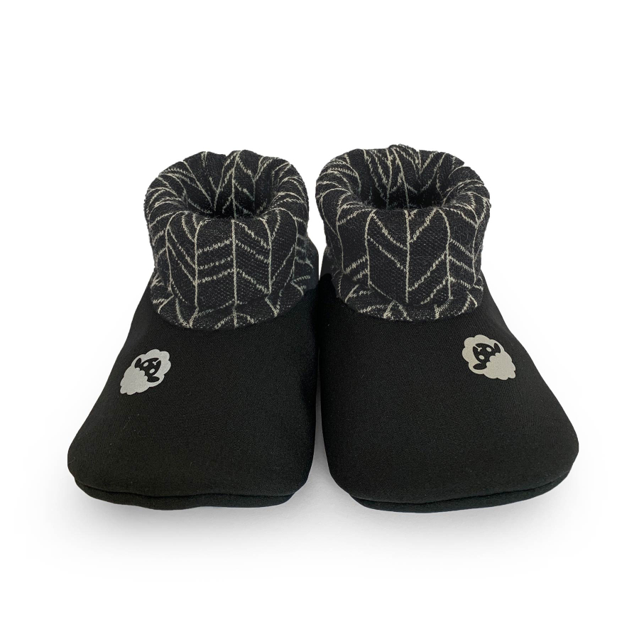 Softshelláčky MERINO soxie black/grafit line knit