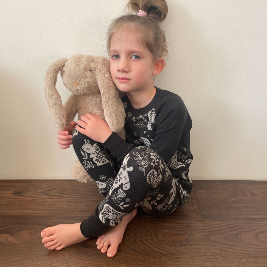 Rostoucí MERINO komplet Nordic animals grafit